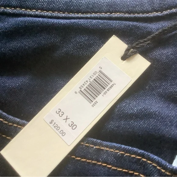 Banana Republic 33 x30 jeans slim fit luxe traveler Men's Dark Blue Jeans